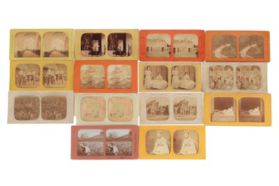 Lot 50 - Large Collection of Early Tissue Stereoviews