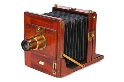 Lot 459 - A Ross Full Plate Mahogany Tailboard Camera