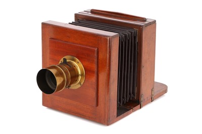 Lot 460 - An Unmarked Wet Plate Mahogany Tailboard Camera