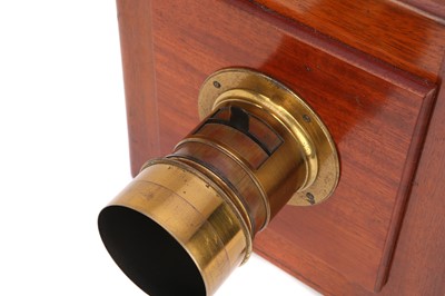 Lot 460 - An Unmarked Wet Plate Mahogany Tailboard Camera