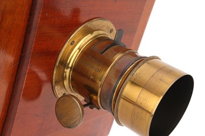 Lot 460 - An Unmarked Wet Plate Mahogany Tailboard Camera