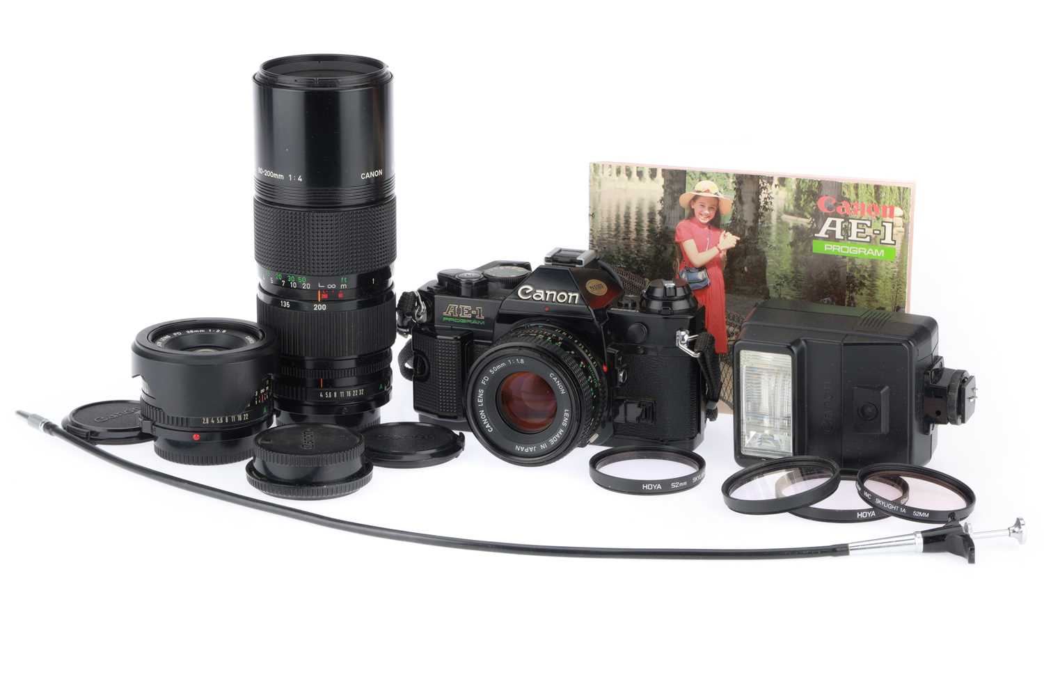 Lot 169 - A Canon AE-1 Program 35mm Camera Outfit