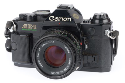 Lot 169 - A Canon AE-1 Program 35mm Camera Outfit