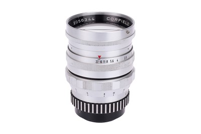 Lot 123 - A Corfield Super-Lumax f/1.5 85mm Lens