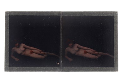 Lot 52 - An Erotic Nude Autochrome Stereoview, 1920's