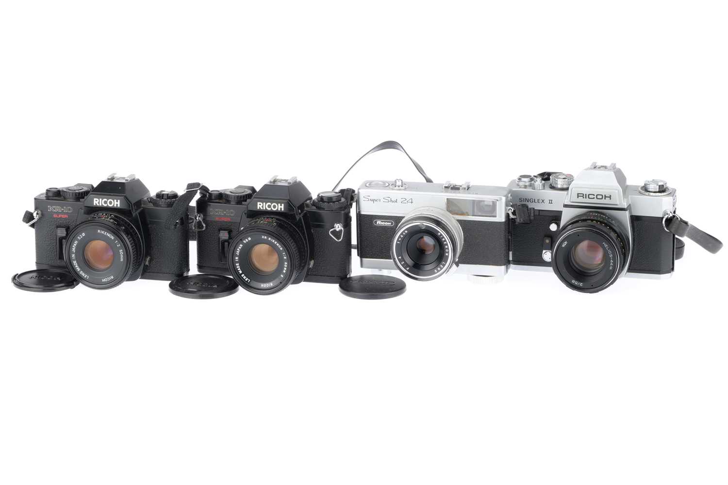 Lot 324 - A Group of Ricoh Cameras,