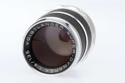 Lot 296 - A Voigtlander Super-Dynarex f/4 135mm Lens