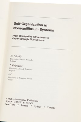 Lot 430 - G. Nicolis & I. Prigogine. Self-Organization in Nonequilibrium Systems. From Dissipative Structures to Order through Fluctuations