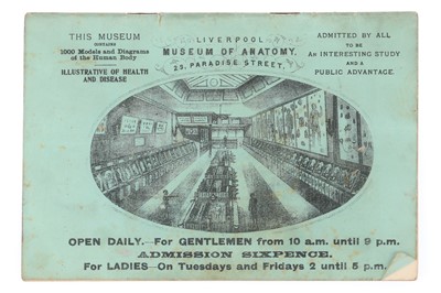 Lot 435 - [Woodhead, Joseph]. Catalogue or Guide to the Liverpool Museum of Anatomy