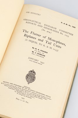 Lot 431 - Frazer, R. A. & W. J. Duncan. The Flutter of Monoplanes, Biplanes and Tail Units