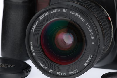 Lot 166 - A Canon Elan (EOS100QD) 35mm Camera Outfit