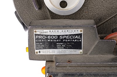 Lot 314 - A Bach Auricon Pro-600 16mm Motion Picture Camera