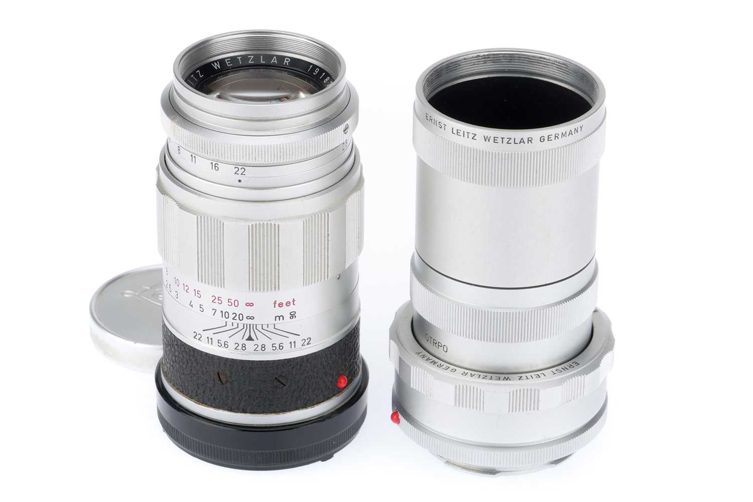 Lot 35 - A Leitz Wetzlar Elmarit f/2.8 90mm Lens