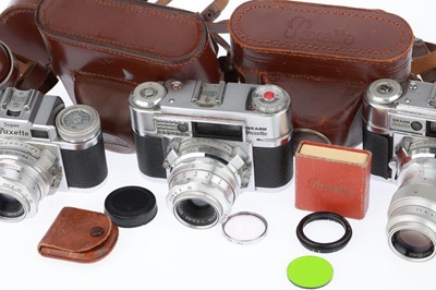 Lot 185 - A Group of Paxette Super Cameras