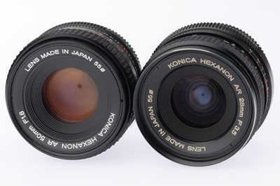 Lot 369 - A Pair of Konica Hexanon Lenses