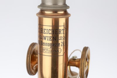 Lot 493 - 2 Brass Microscopes by Reichers