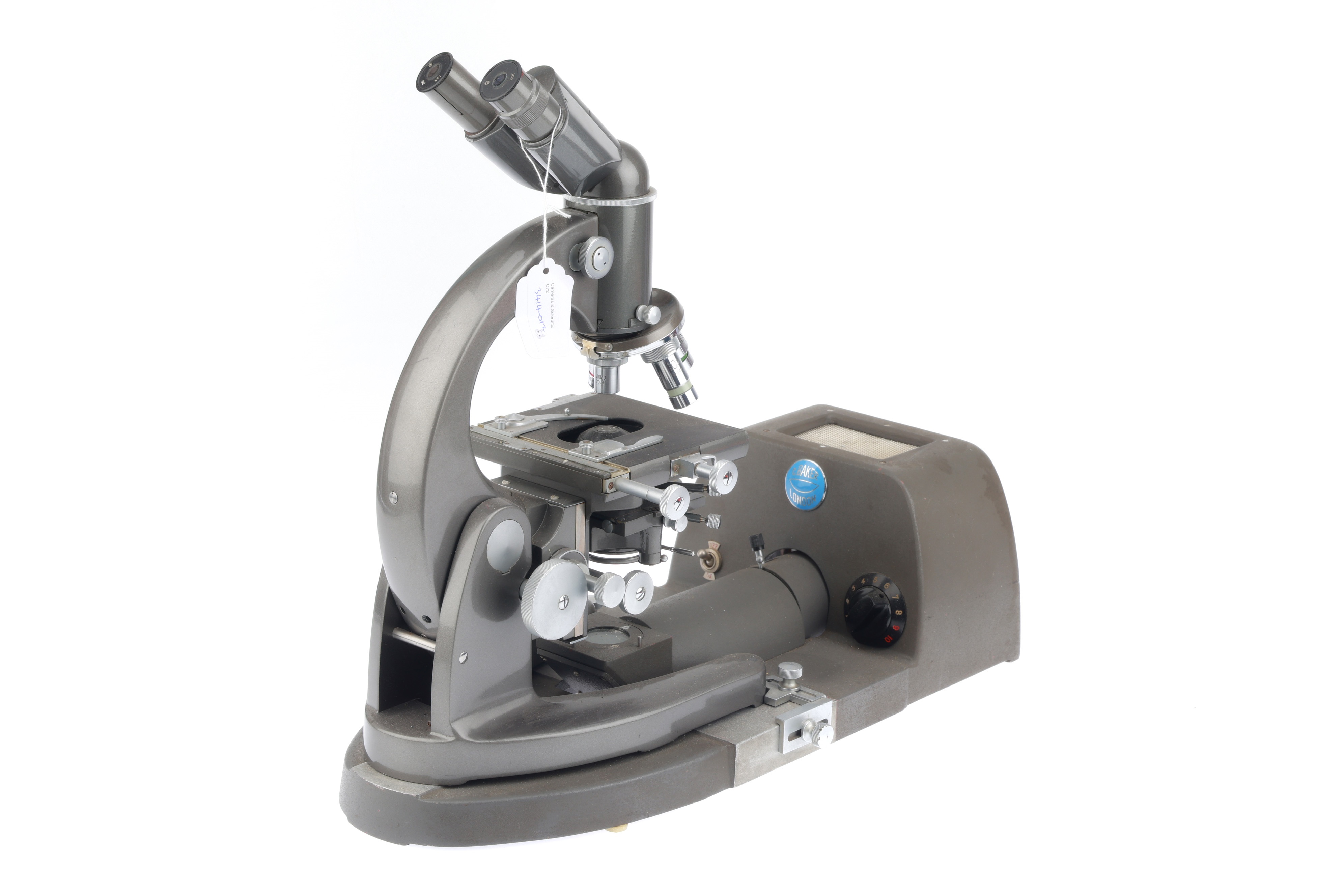 Lot 624 - Baker Binocular Microscope,