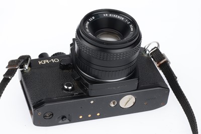 Lot 173 - A Ricoh KR-10 35mm Camera Outfit