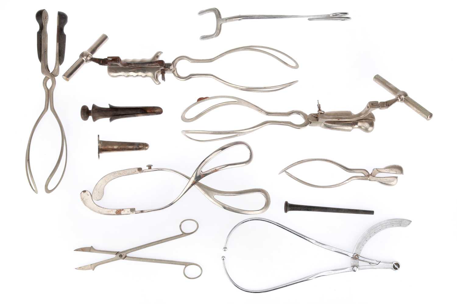 Lot 583 - A Large Collection of Obstetric Surgical Instruments