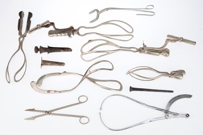 Lot 583 - A Large Collection of Obstetric Surgical Instruments