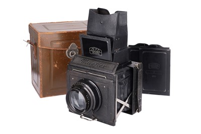 Lot 437 - A Zeiss Ikon Miroflex A 859/3 Medium Format Folding Plate Camera
