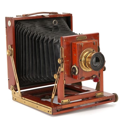 Lot 248 - An Ensign 'The Empress' Half Plate Mahogany Field Camera