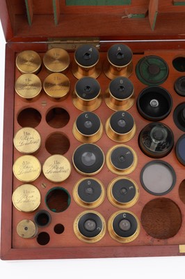 Lot 633 - A Large Victorian Microscope Accessory Set, Ross, London