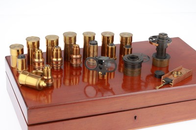 Lot 633 - A Large Victorian Microscope Accessory Set, Ross, London