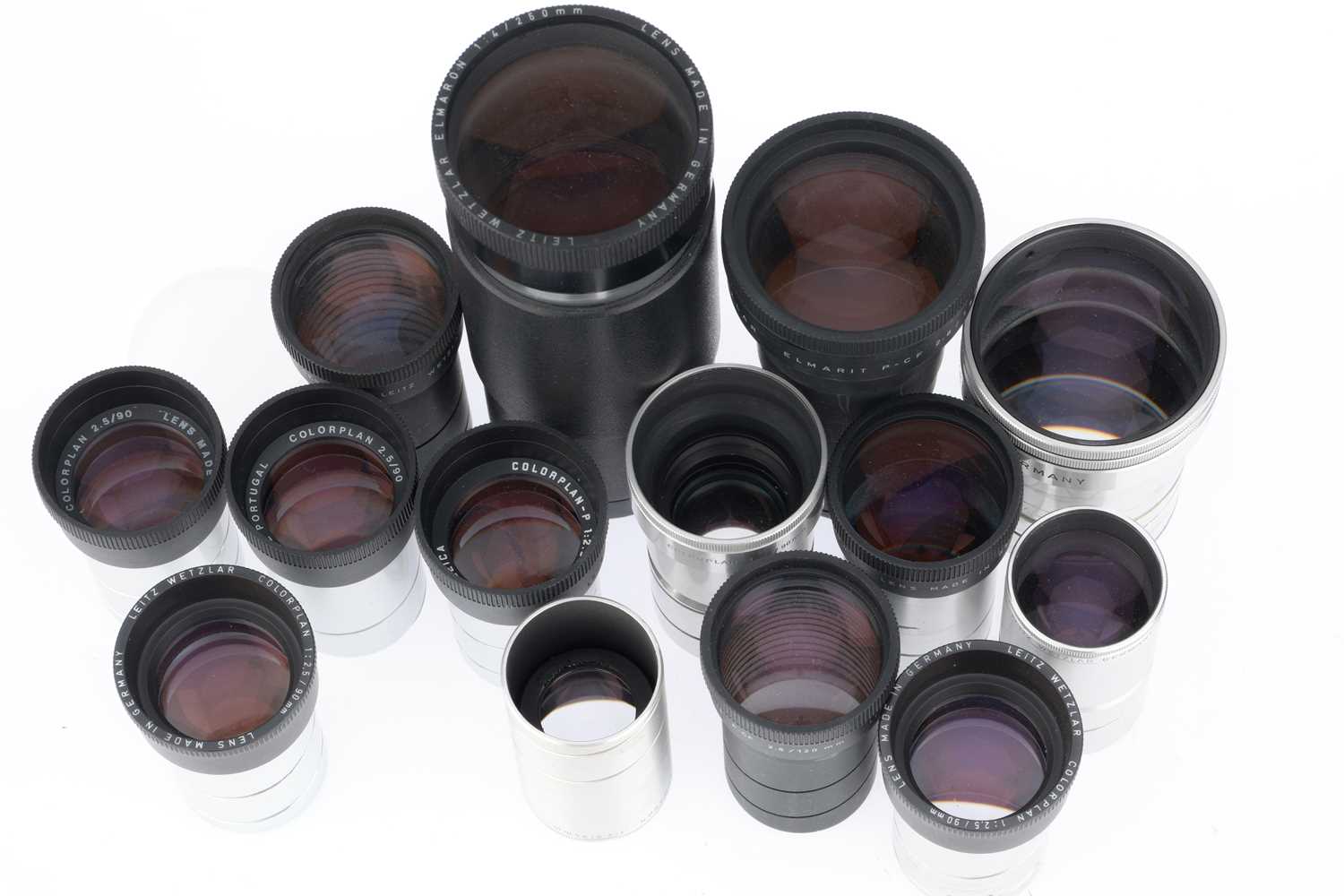 Lot 345 - A Selection of Projector Lenses,