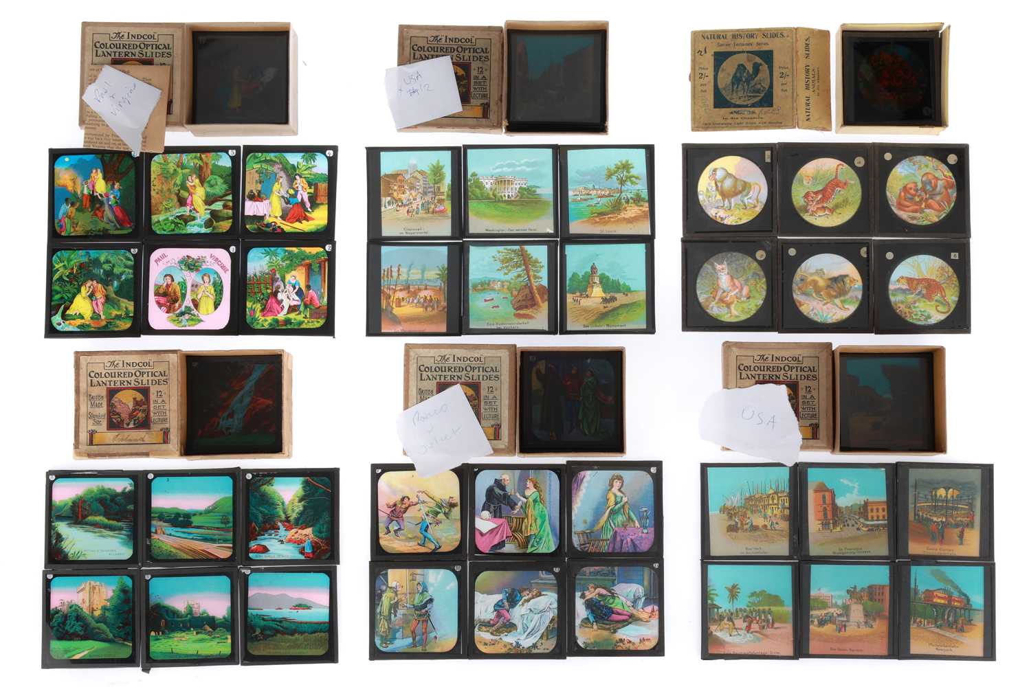 Lot 493 - Collection of Magic Lantern Slides