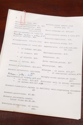 Lot 502 - Entomological Speciment Cabinet Converted To Microscope Slides