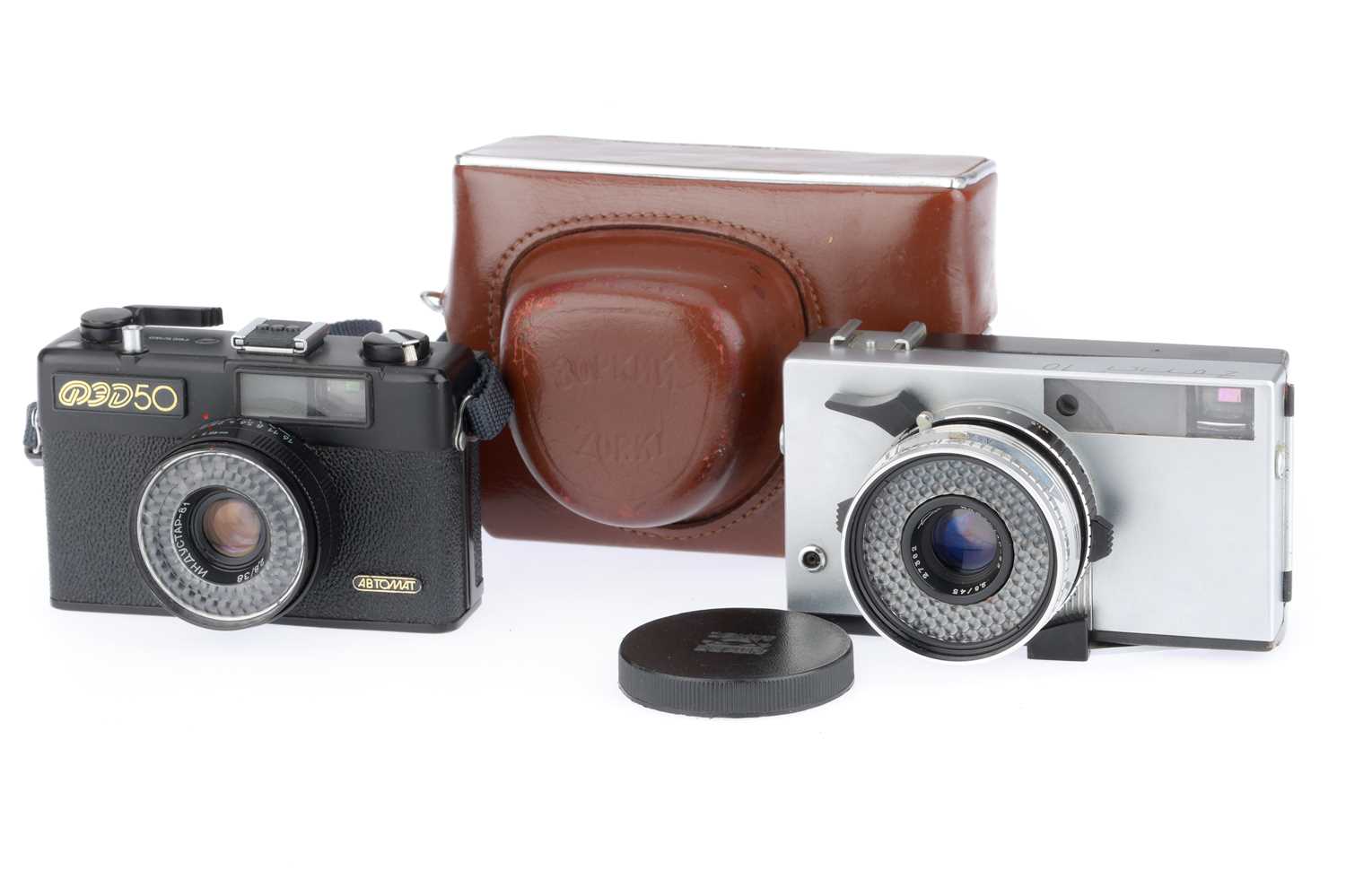 Russian Camera Gun Lot 159 - Two Soviet Era 35mm Cameras,