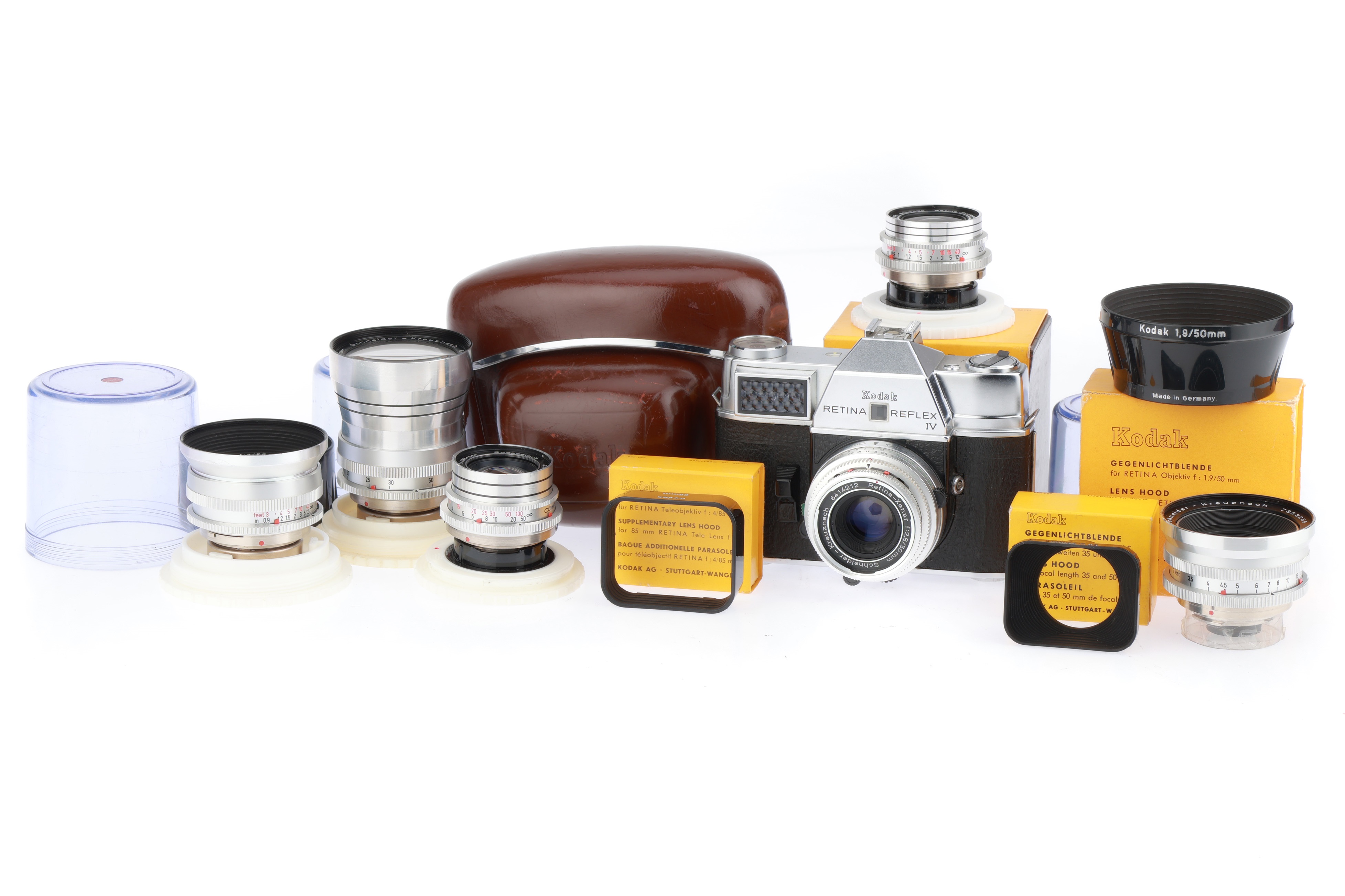 Lot 54 - A Kodak Retina Reflex IV Camera Outfit,