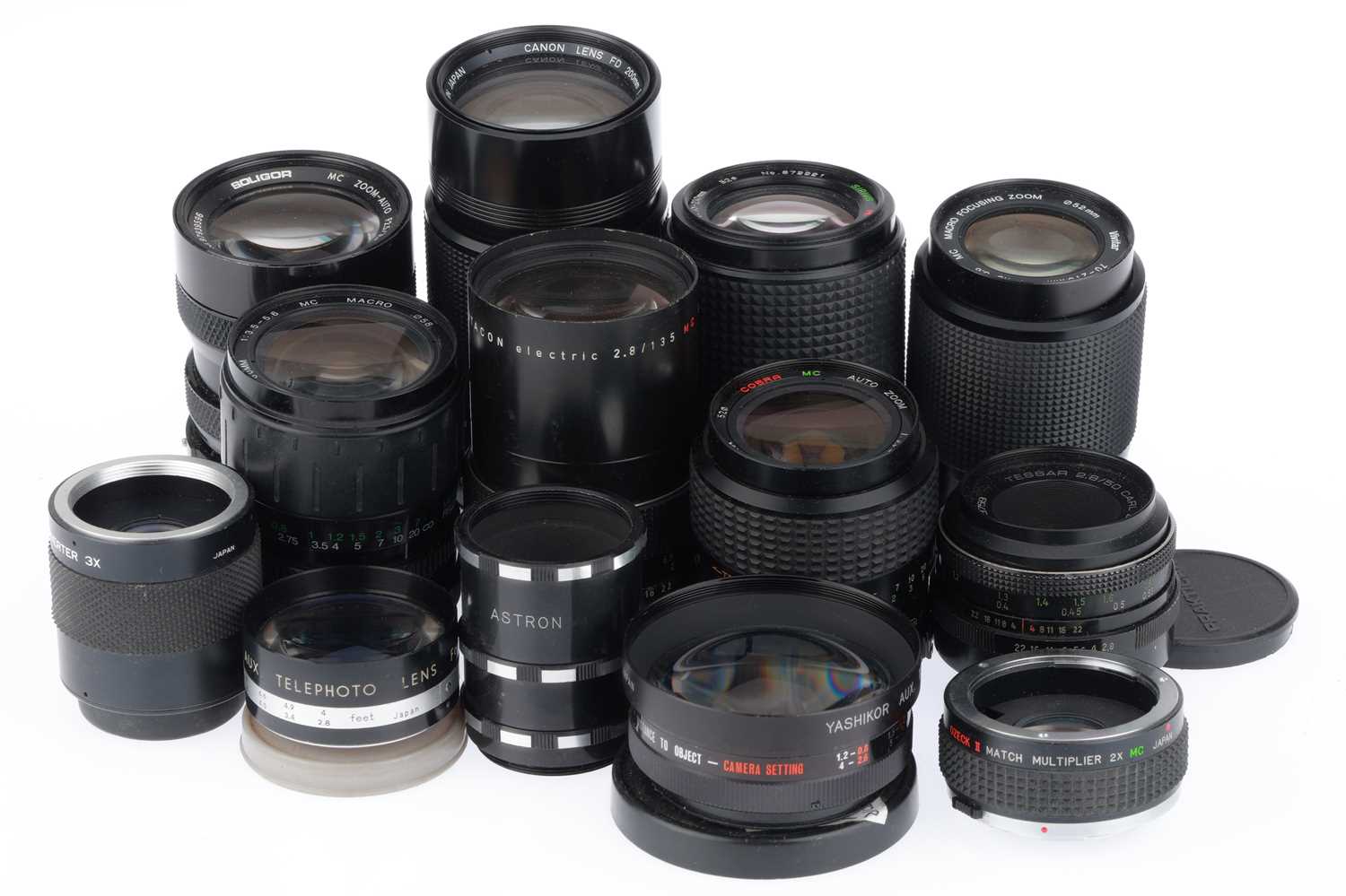 Lot 299 - A Selection of 35mm Camera Lenses