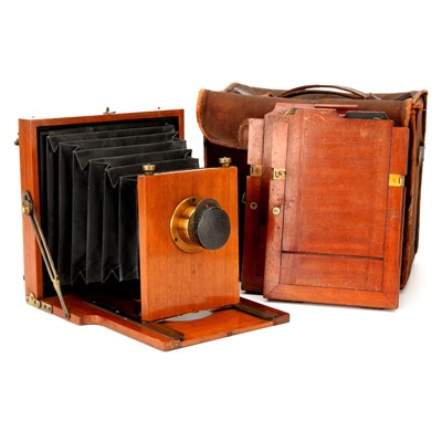 Lot 255 - A Hobbies Ltd Half Plate Mahogany Field Camera