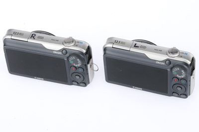 Lot 82 - A Pair of Canon Powershot SX220 Digital Compact Cameras