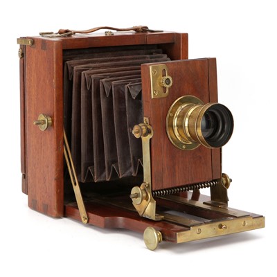 Lot 256 - A Moore & Co. Half Plate Mahogany Field Camera