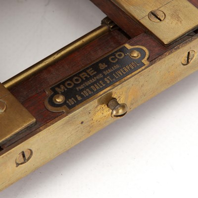 Lot 256 - A Moore & Co. Half Plate Mahogany Field Camera
