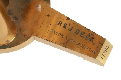 Lot 321 - A Large & Fine English Polarising Microscope, R & J Beck