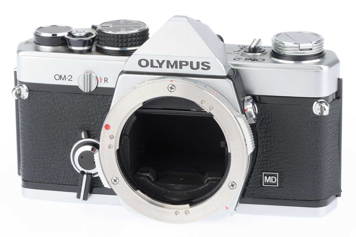 Lot 131 - An Olympus OM-2 MD 35mm SLR Camera Body