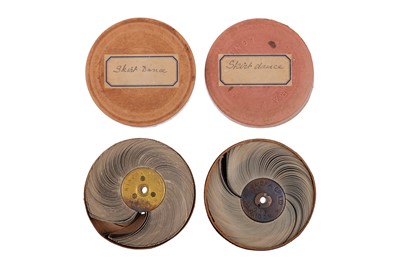 Lot 282 - 2 Kinora Viewer Film Reels - Skirt Dance, 1698 & 243
