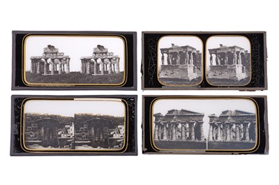 Lot 138 - Collection of 4 Stereo Glass Diaposotives, Greece