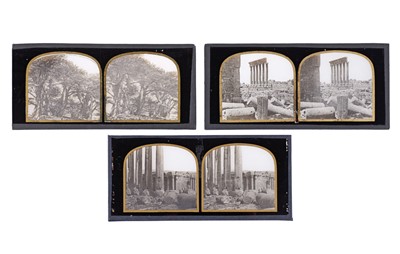 Lot 139 - Collection of 3 Stereo Glass Diapositives, Francis Frith