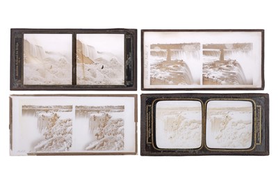 Lot 140 - Collection of 11 Stereo Glass Diaposotives, USA