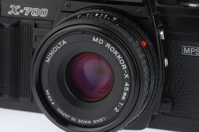 Lot 40 - A Minolta X-700 MPS 35mm SLR Camera Outfit