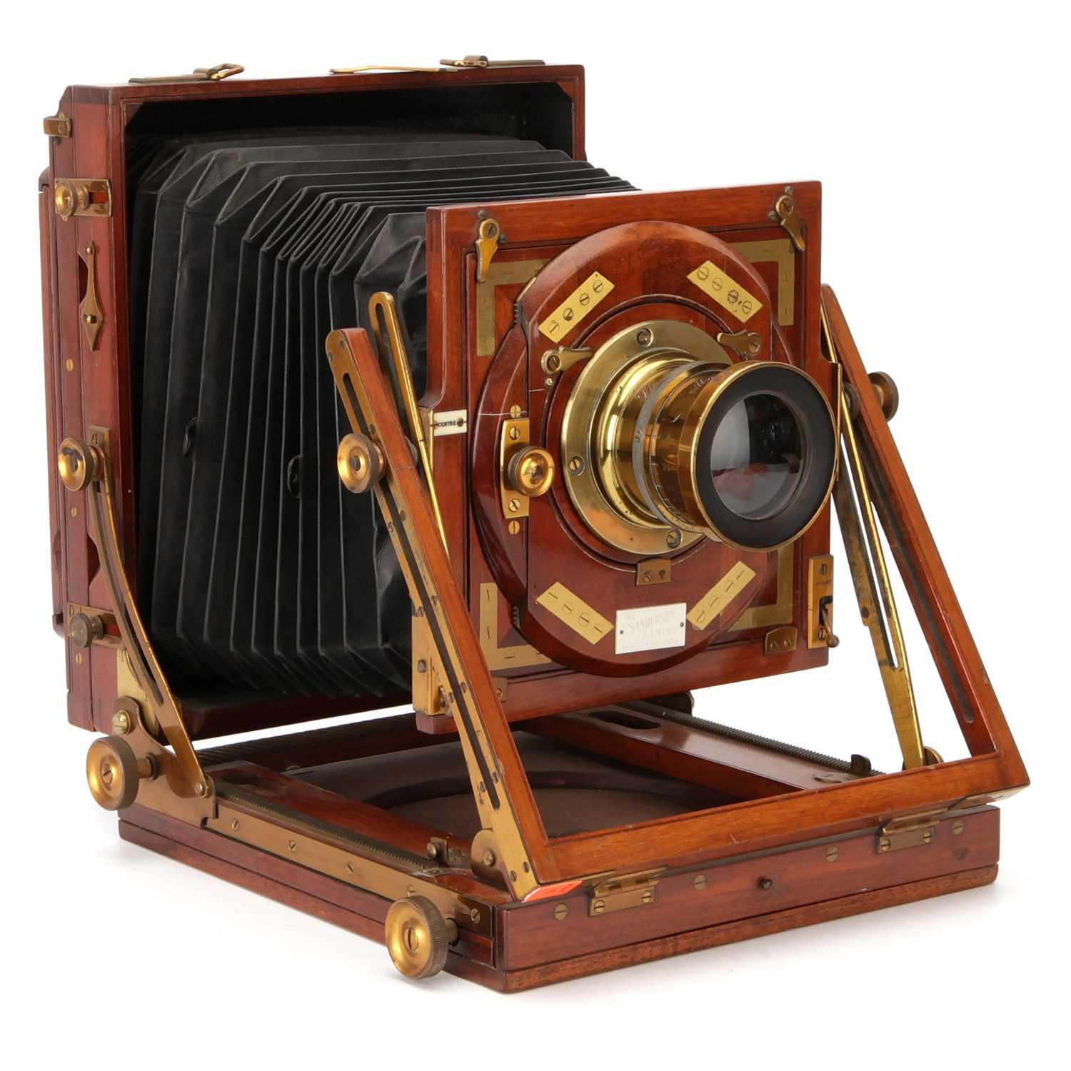 Lot 258 - A Fine Sanderson A-Pattern Half Plate Mahogany Field Camera