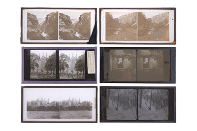 Lot 134 - Collection of 22 Stereo Glass Diaposotives, England