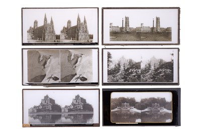 Lot 135 - Collection of 32 Stereo Glass Diaposotives, France