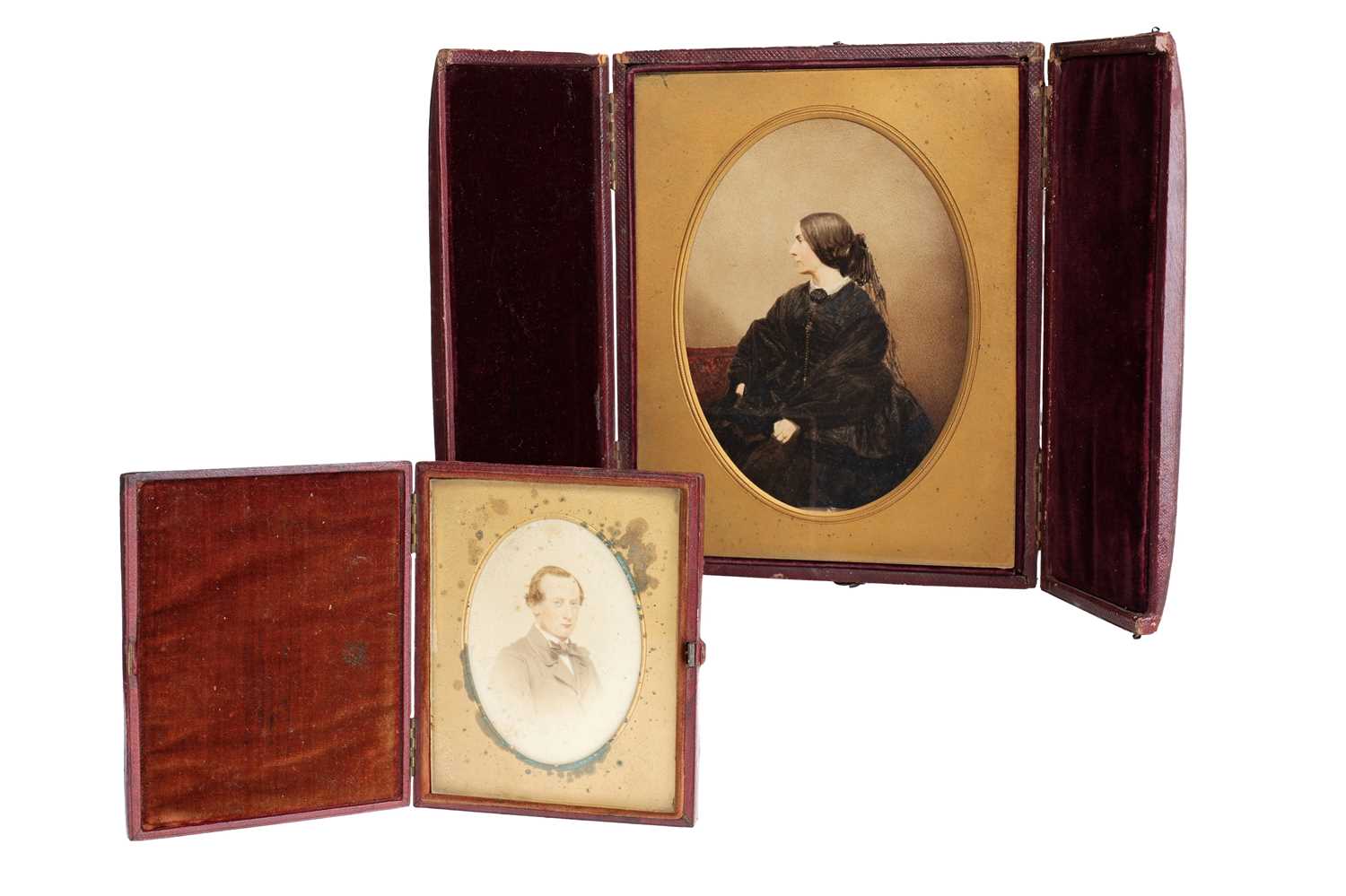 Lot 44 - T.R.Williams and Herbert Watkins Cased Albumen Prints