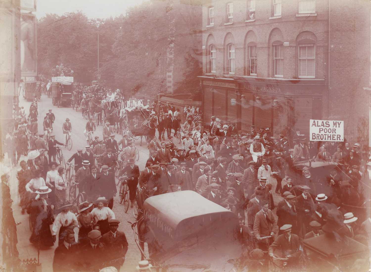 Lot 48 - Mock student funeral, 1911, Cambridge